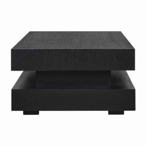 6506 BLACK - Salontafel Oakura blok H (Black)