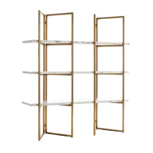 7257 - Wandkast Lagrand gold met 3 planken (Gold)