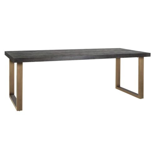 7379 - Eettafel Blackbone brass 220 (Black rustic)