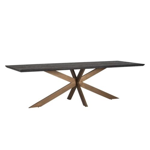 7382 - Eettafel Blackbone brass 260 (Black rustic)