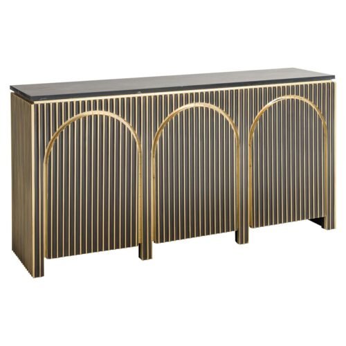 7569 - Dressoir Les Arcs 3-deurs (Brushed Gold)