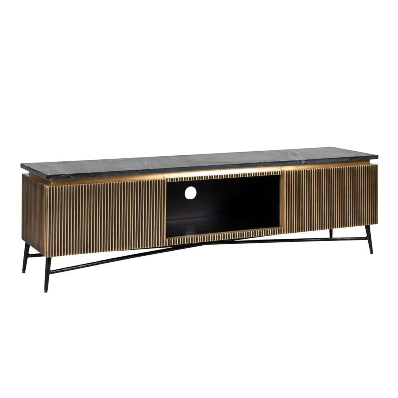 7576 - TV-dressoir Ironville 2-deuren (Gold)