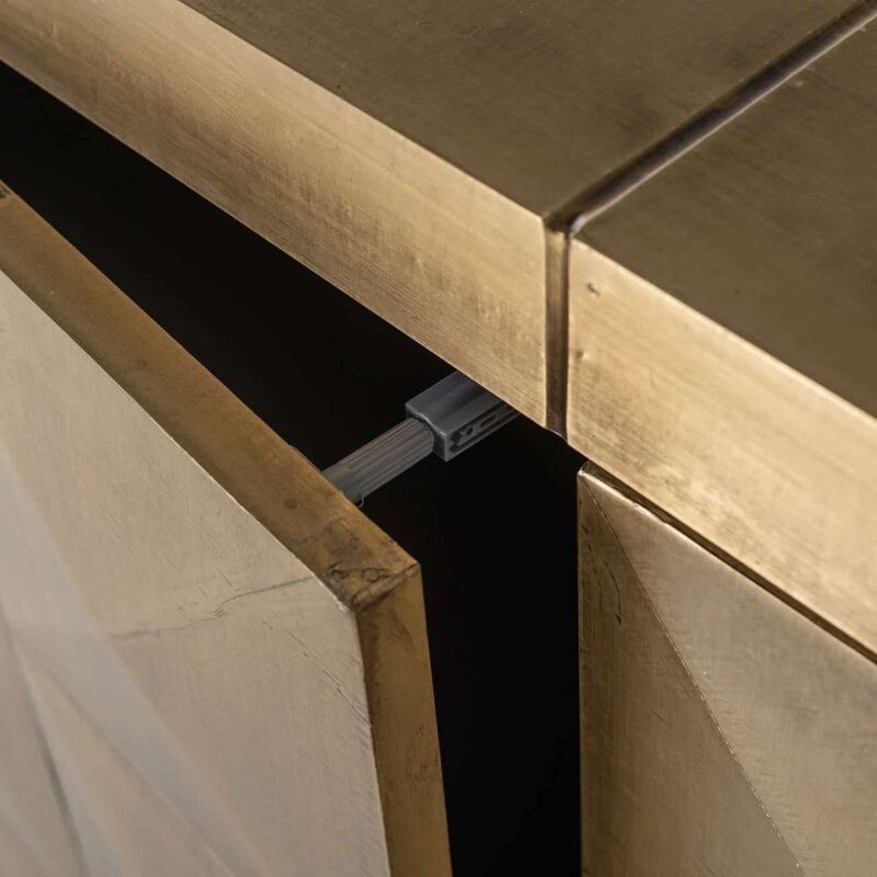 7585 - Dressoir Collada 3-deuren (Brushed Gold)
