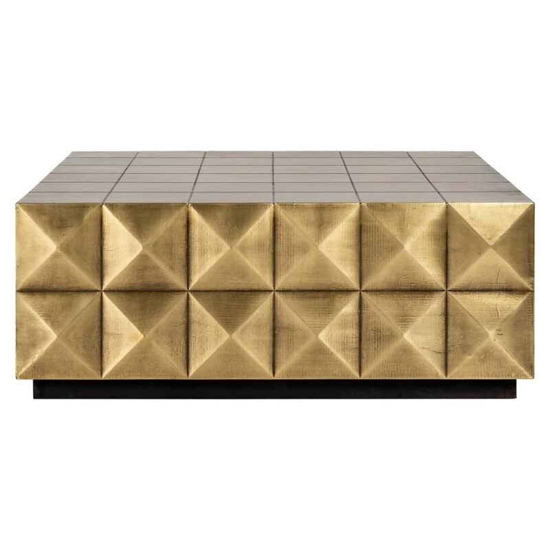 7587 - Salontafel Collada incl. glasplaat (Brushed Gold)