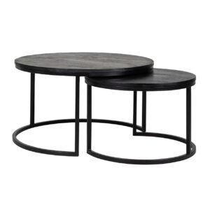 7591 - Salontafel Catana set van 2  (Black)