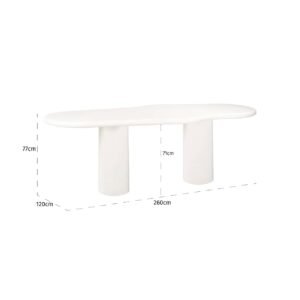 7657 - Eettafel Bloomstone 260