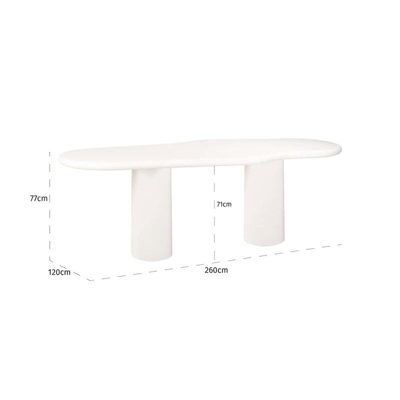 7657 - Eettafel Bloomstone 260