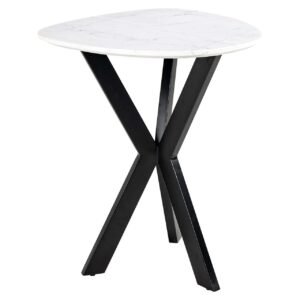 7674 - Bijzettafel Trocadero wit (Black/white)
