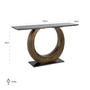 7689 - Wandtafel Luna (Gold)