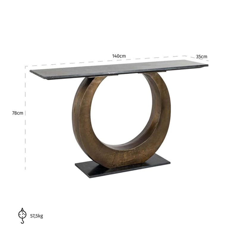 7689 - Wandtafel Luna (Gold)