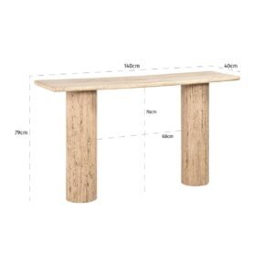 7690 - Wandtafel Hampton 140 (Sand)