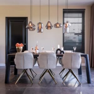 Eettafel Baccarat 230 (Dark coffee)