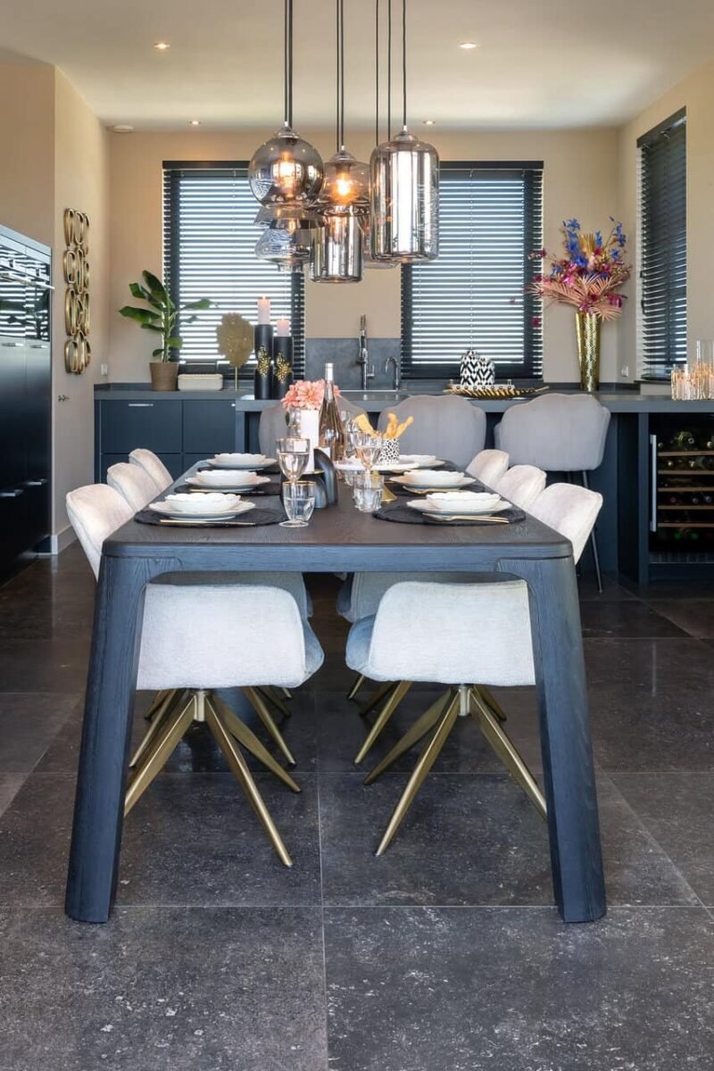 Eettafel Baccarat 230 (Dark coffee)