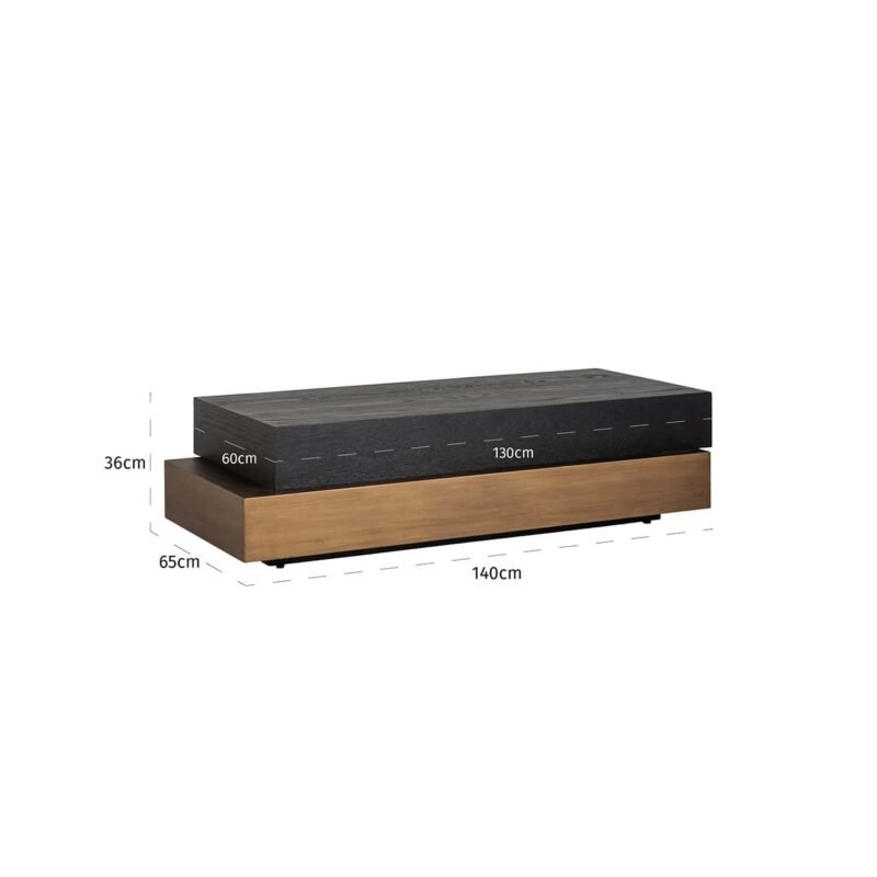7802 - Salontafel Cambon blok (Dark coffee)