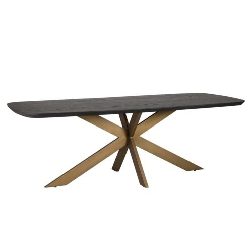 7807 - Eettafel Cambon 230 deens ovaal (Dark coffee)