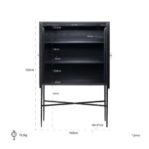 7843 - Wandkast Rostelli 2-deuren