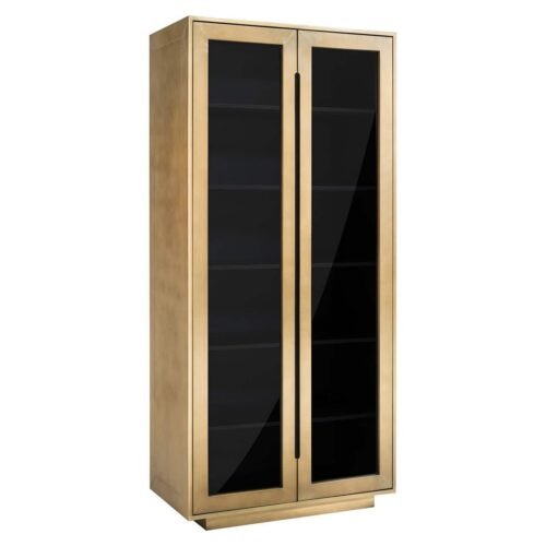 7891 - Wandkast Finsbury 2-deurs (Black/gold)