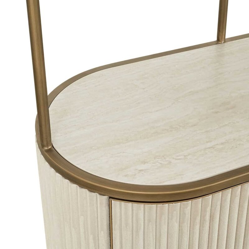 8104 - Wandkast Tivoli 2-deurs 3 open planken (White)