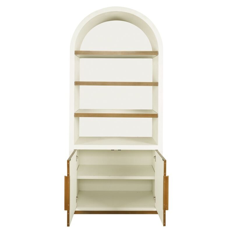 8105 - Wandkast Tivoli met gebogen bovenkant 2-deurs 3-planken (White)