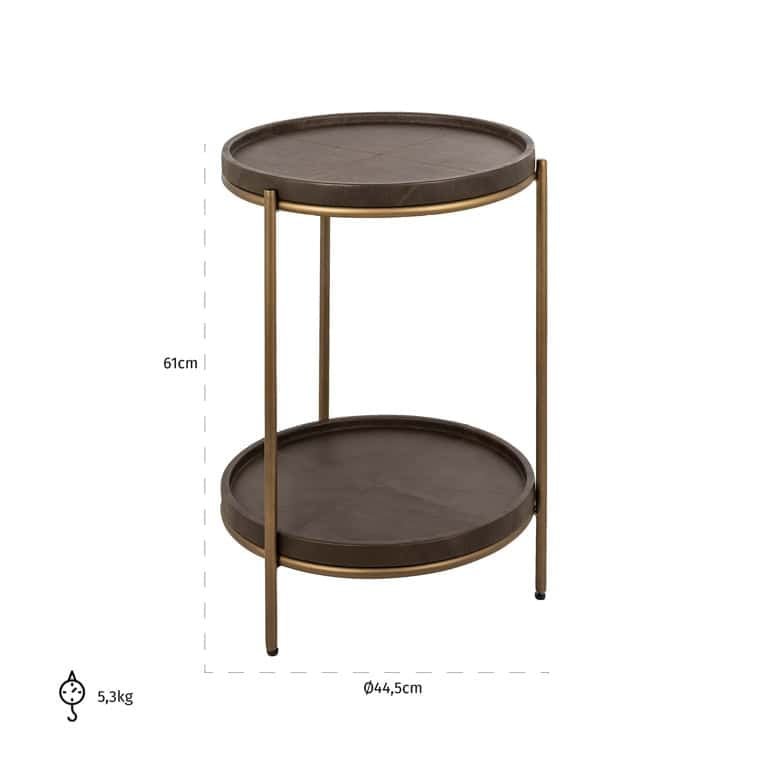 825281 - Bijzettafel Zillon (Brown)