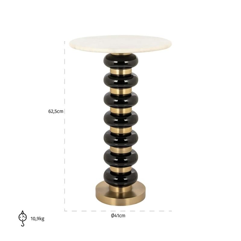 825285 - Bijzettafel Barbara black (Black)