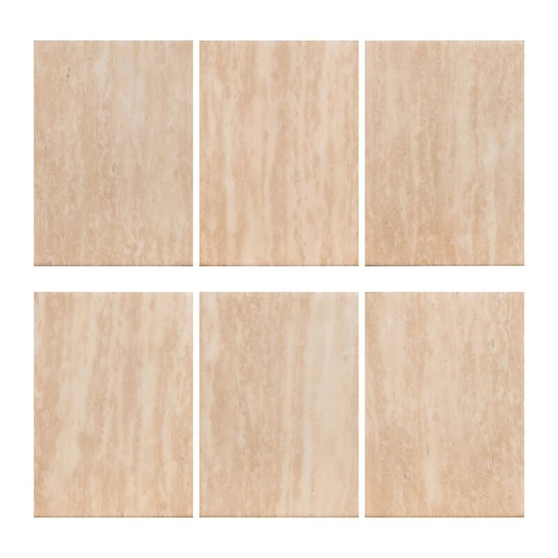 8681 - Eettafel Fictus 140Ø faux travertine (Beige)