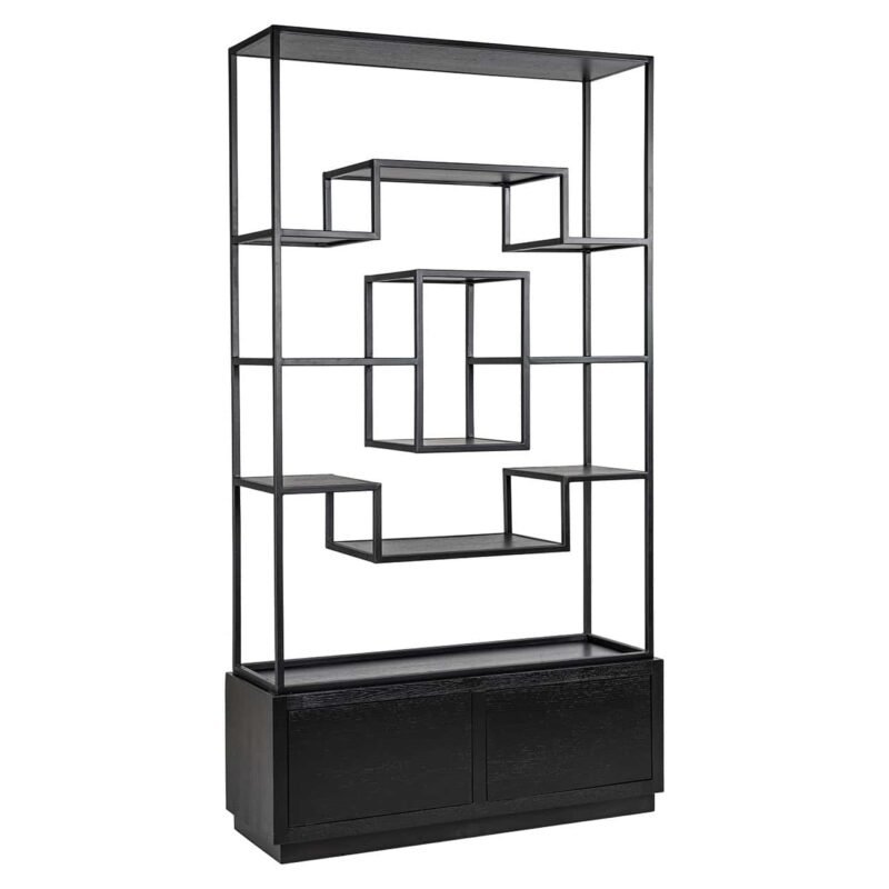 8812 BLACK - Wandkast Bonvoy black 2-laden (Black)