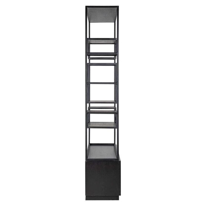 8812 BLACK - Wandkast Bonvoy black 2-laden (Black)