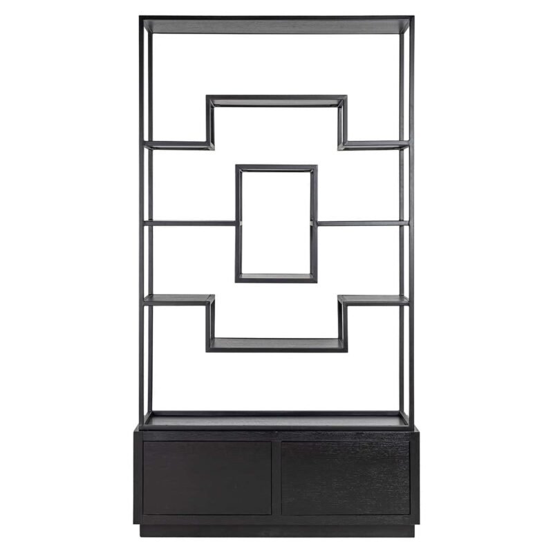 8812 BLACK - Wandkast Bonvoy black 2-laden (Black)