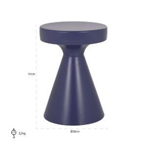 8825 - Bijzettafel Kimble paars klein 30Ø