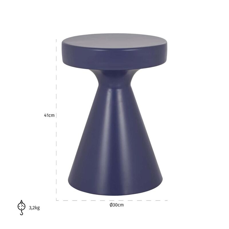 8825 - Bijzettafel Kimble paars klein 30Ø