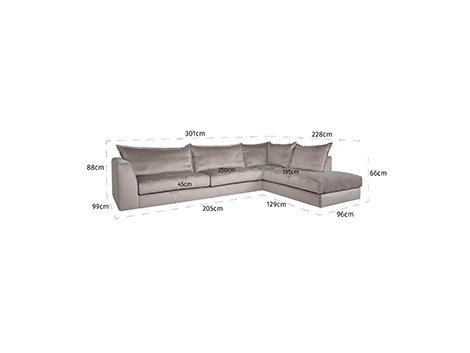 MODULE SOFA ROXANNE - Module Bank Roxanne