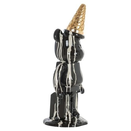 -AD-0040 - Deco object icebear zwart (Black)