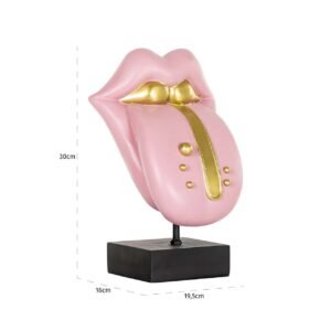 -AD-0054 - Deco object Tongue roze (Pink)
