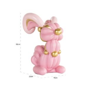 -AD-0059 - Deco object Rabbit (Pink)