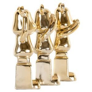 -AD-0071 - Deco object Berna set van 3 (Gold)