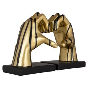 -BS-0011 - Boekenstandaard Love (Black/gold)