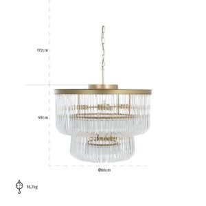 -HL-0139 - Hanglamp Romy (Brushed Gold)