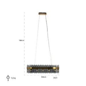 -HL-0152 - Plafondlamp Julio (Brushed Gold)