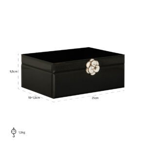-JB-0066 - Juwelen box Vivy groot (Black)