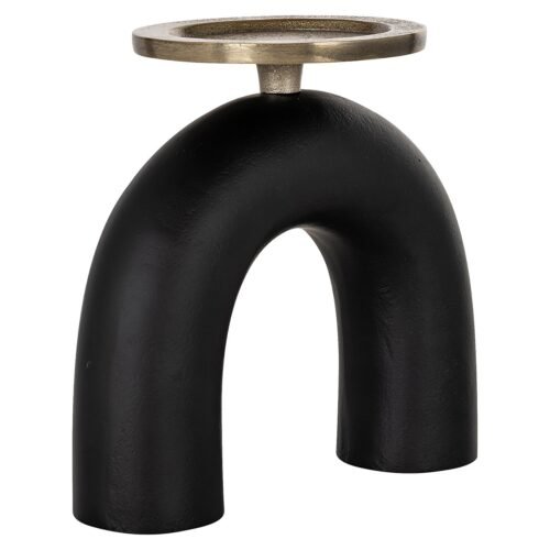 -KA-0204 - Kandelaar Livi klein (Black/gold)