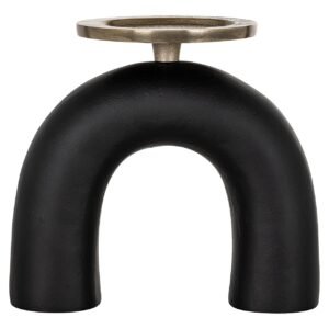 -KA-0204 - Kandelaar Livi klein (Black/gold)