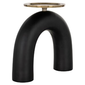 -KA-0205 - Kandelaar Livi groot (Black/gold)