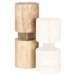 -KA-0281 - Kandelaar Boaz groot (Beige)