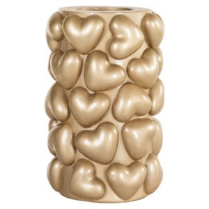 -KA-0320 - Kandelaar Anne harten groot (Gold)