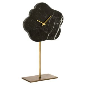 -KK-0100 - Klok Bram met standaard (Black/gold)