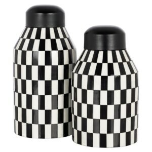 -KP-0073 - Pot Malou klein (Black/white)
