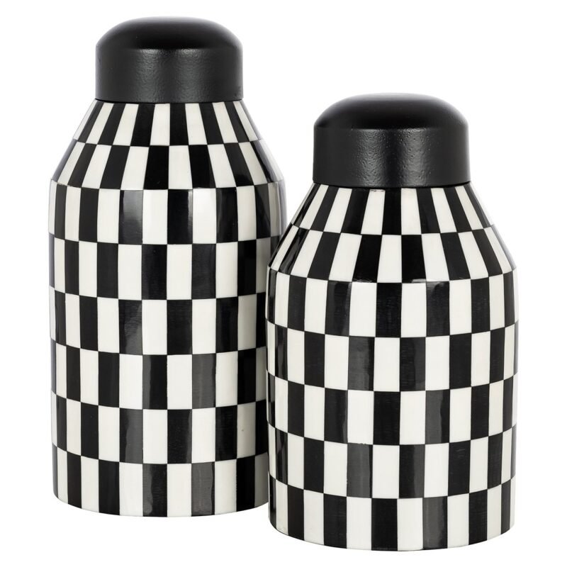 -KP-0073 - Pot Malou klein (Black/white)