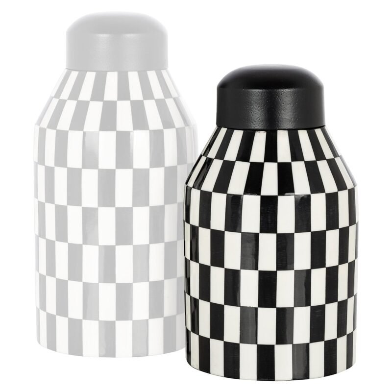 -KP-0073 - Pot Malou klein (Black/white)