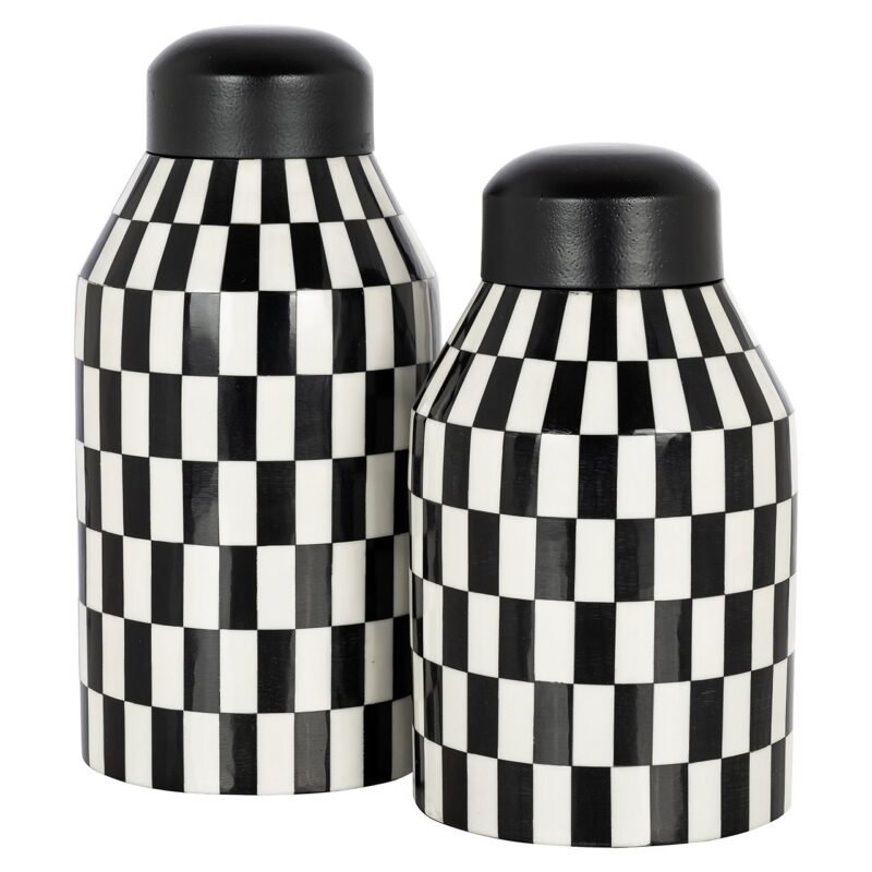 -KP-0074 - Pot Malou groot (Black/white)